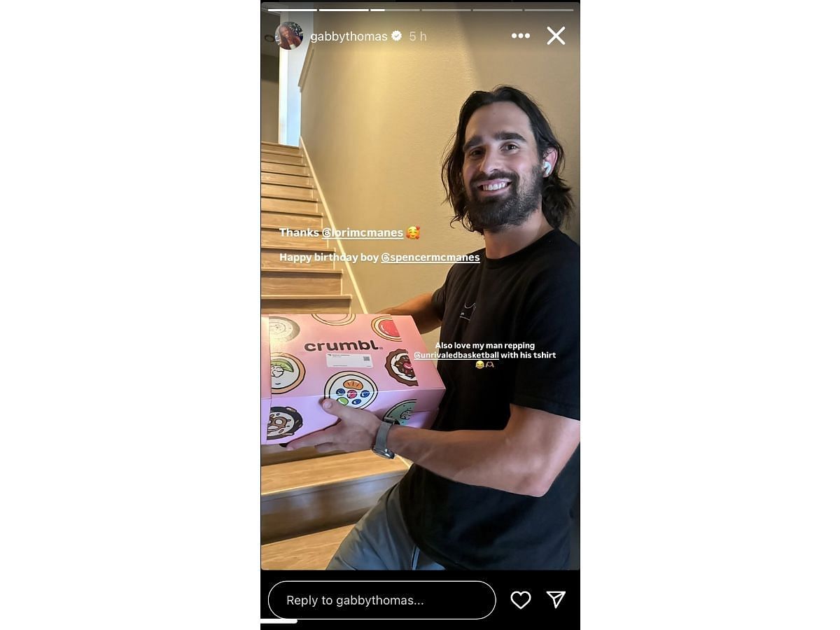 Thomas’ Instagram story (@gabbythomas)